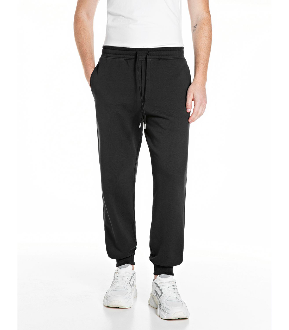 コットンテリーフリースパンツ 詳細画像 ブラック 1